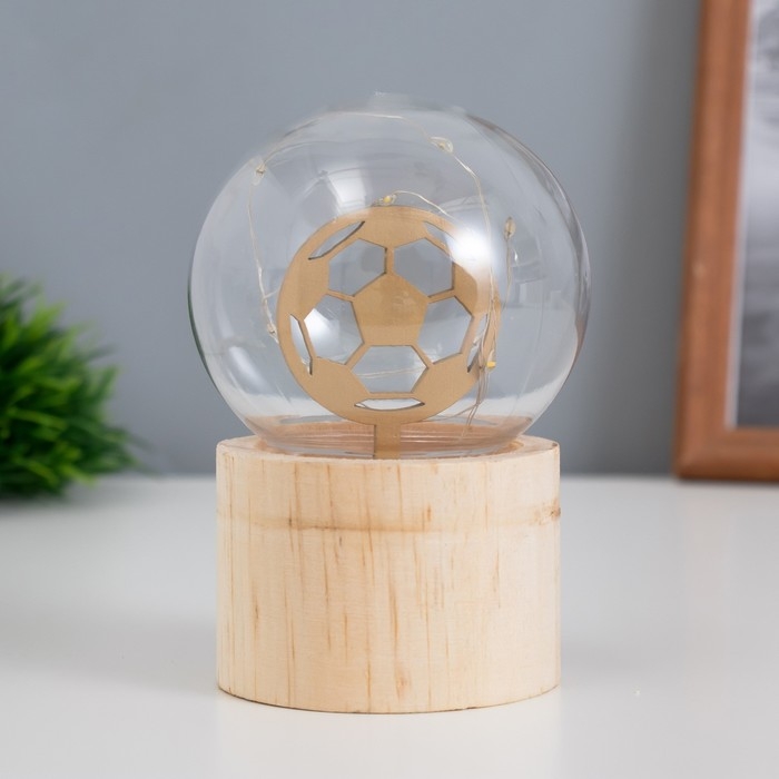 Ночник &laquo;Шар-футбольный мяч&raquo; LED 3хAG10 шар 8см 6,5х6,5х11,5см