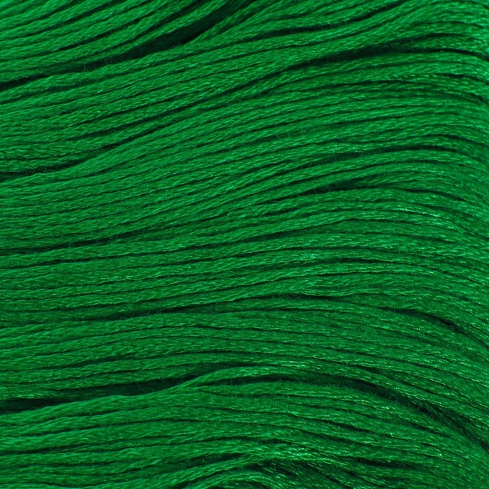 Набор ниток мулине №909, 8 &plusmn; 1 м, 6 шт, цвет изумрудный