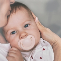 Соска - пустышка силиконовая ортодонтическая, от 0 мес., цвет бежевый