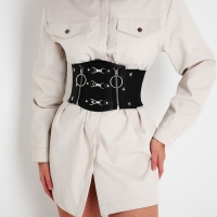 Ремень женский, ширина 12 см, на молниях, цвет чёрный Ремень женский, ширина 12 см, на молниях, цвет чёрный