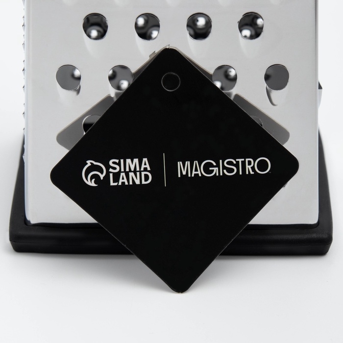 Тёрка Magistro Gate, 4 грани, 10,5&times;8,5&times;24,5 см, цвет чёрный