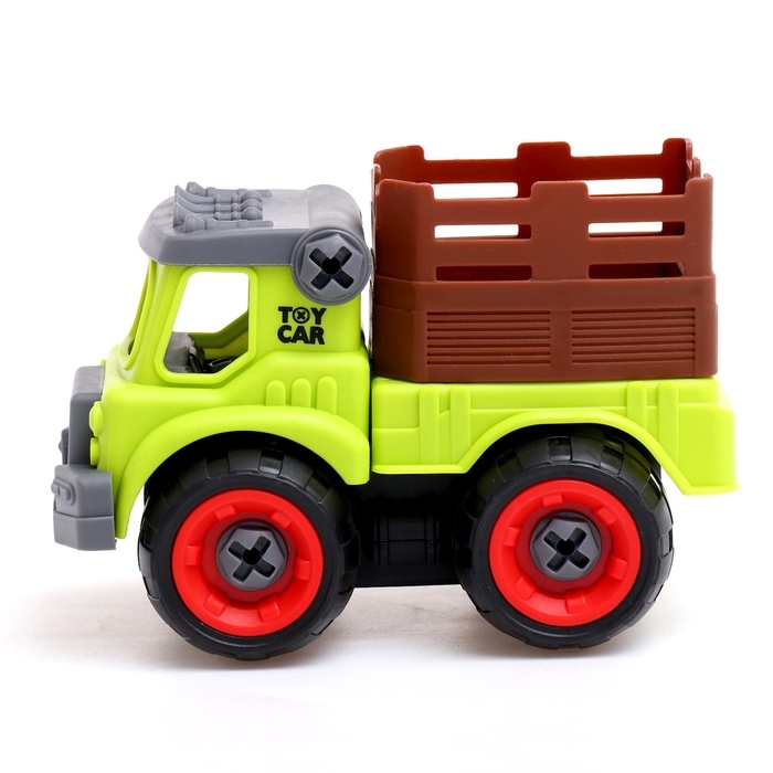 Конструктор винтовой &laquo;Фермерский самосвал&raquo;, с отвёрткой, 28 деталей