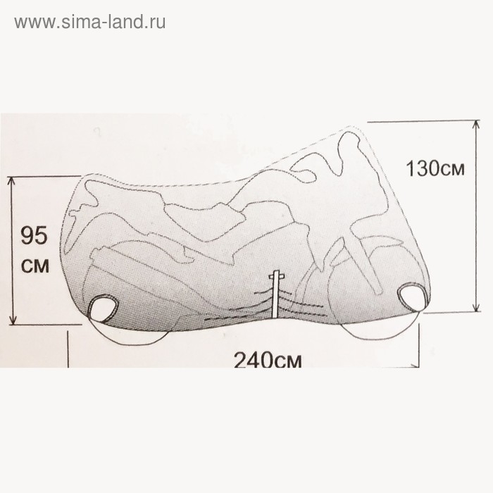 Чехол на мотоцикл Стилс М-028, размер L