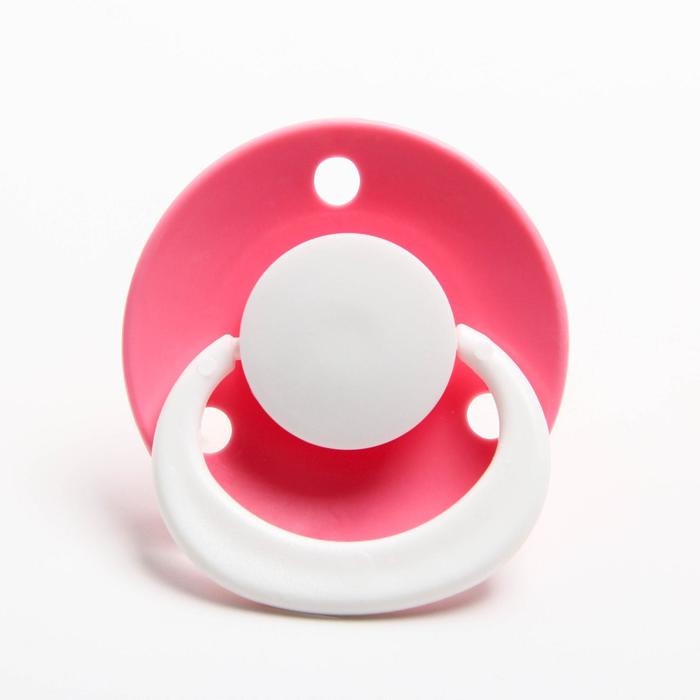 Соска - пустышка латексная классическая &laquo;Ягодка&raquo;, от 0 мес., с колпачком, цвет МИКС