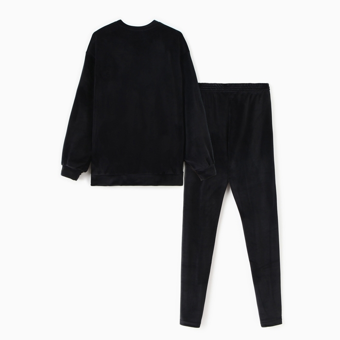 Костюм женский (свитшот и леггинсы) KAFTAN Plushy р. 52-54, черный Костюм женский (свитшот и леггинсы) KAFTAN Plushy р. 52-54, черный