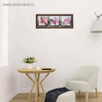 Картина "Орхидеи" 42х107 см