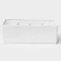 Органайзер для хранения белья LaDо́m, 8 ячеек, 28&times;16&times;10 см, цвет белый