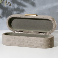 Шкатулка для украшений &laquo;Плетения&raquo; экокожа, набор 2 шт.