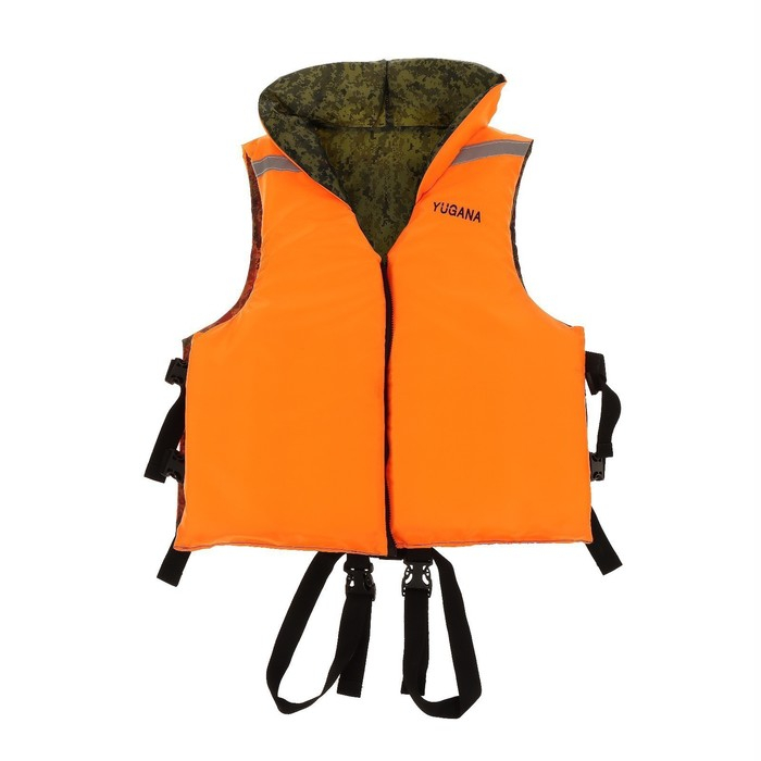 Жилет страховочный YUGANA, двухсторонний с подголовником, размер 56-62 Жилет страховочный YUGANA, двухсторонний с подголовником, размер 56-62