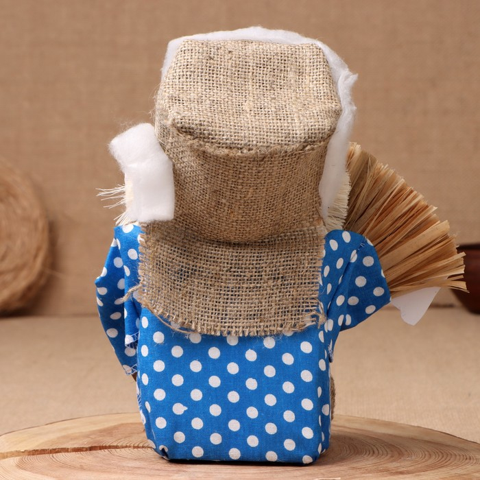 Оберег-домовой "Матвей с метлой и подковой", 30х20х14 см, микс