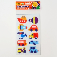 Наклейки из фетра &laquo;Транспорт&raquo;, 11 х 18,5 см, 10 шт