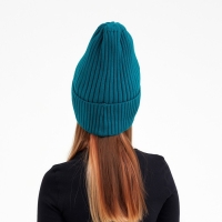 Шапка детская MINAKU с отворотом р-р 56-58, цв.морской волны Шапка детская MINAKU с отворотом р-р 56-58, цв.морской волны