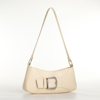 Сумка женская багет на молнии, цвет молочный Сумка женская багет на молнии, цвет молочный