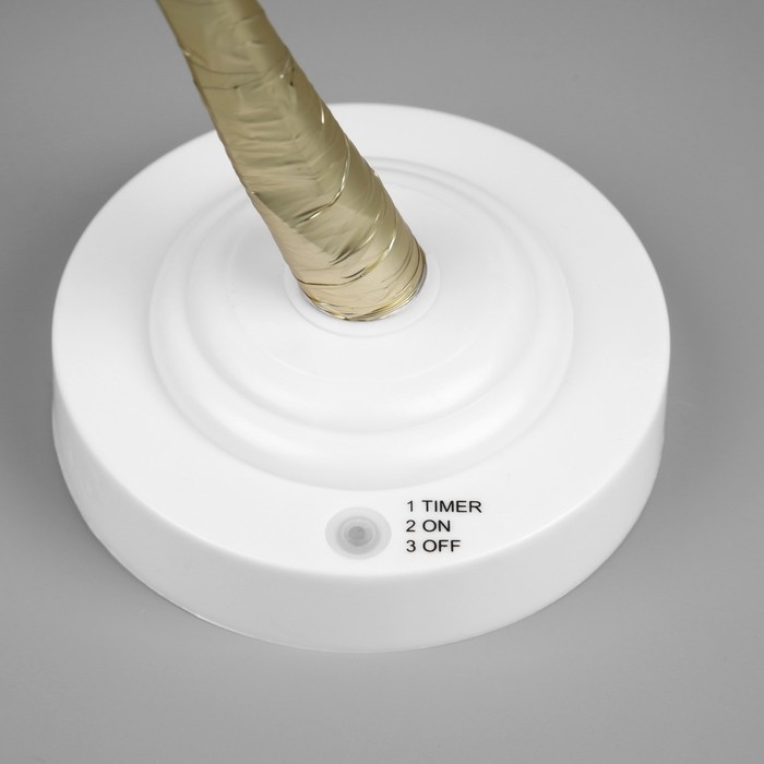 Светодиодный куст &laquo;Жемчужины золотистые&raquo; 45 см, 36 LED, постоянное свечение, батарейки ААх3 (не в комплекте), USB, свечение тёплое белое