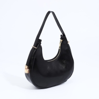 Сумка-багет на молнии, цвет чёрный Сумка-багет на молнии, цвет чёрный