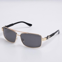 Очки солнцезащитные OneSun, поляризационные, UV 400, дужка 14 см, ширина 15 см, 4.5&times;6 см, золотые