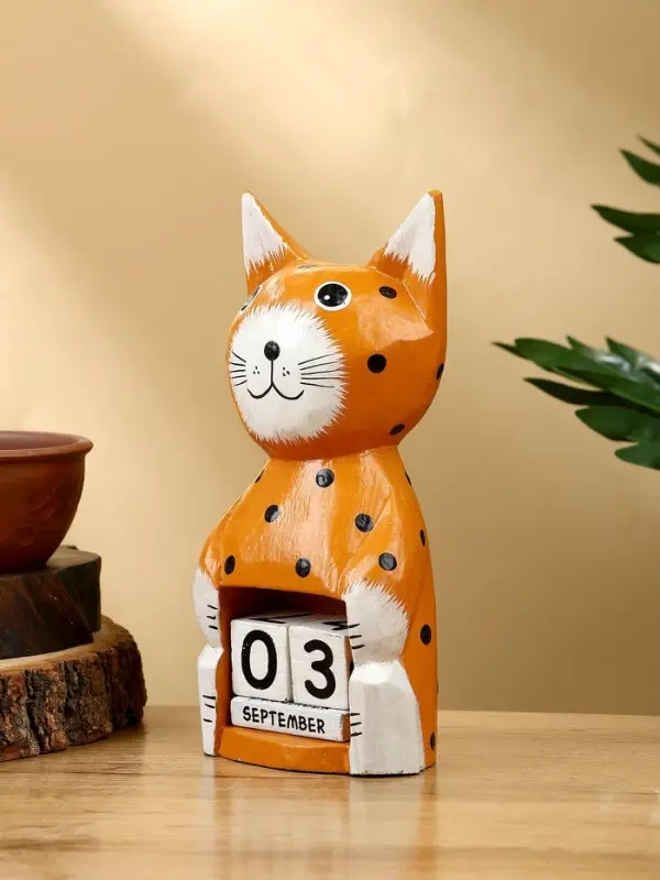 Календарь настольный &laquo;Котенок&raquo;, 10&times;6&times;21 см, дерево