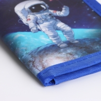 Кошелёк детский на липучке &laquo;Выбражулька&raquo;, цвет синий