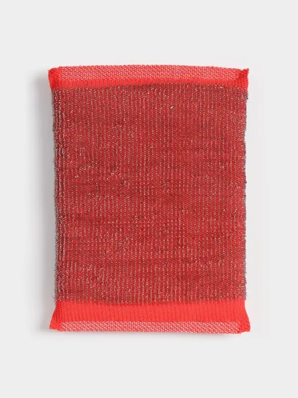 Губка для посуды Доляна, со стальной стружкой, 12&times;9&times;1.5 см, МИКС