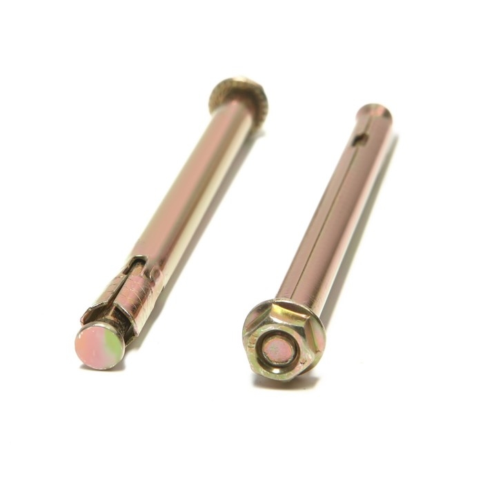 Анкерный болт ЛОМ, с гайкой, оцинкованный, 8х120 мм, 110 шт