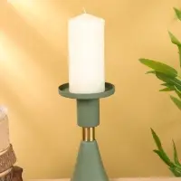 Подсвечник на 1 свечу текстурный "Болотный" 10,5х10,5х19,5 см