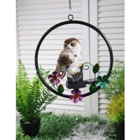 Садовый светильник на солнечной батарее &laquo;Филин&raquo;, 27 см, 1 LED, свечение тёплое белое