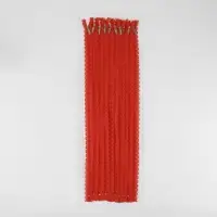 Молния &laquo;Спираль&raquo;, №3, неразъёмная, ажурная, замок автомат, 50 см, красная