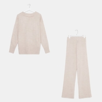 Костюм женский (джемпер и брюки) MIST р. 48-50, бежевый Костюм женский (джемпер и брюки) MIST р. 48-50, бежевый
