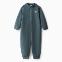 Комбинезон флисовый детский MINAKU цвет тёмно-серый, рост 116