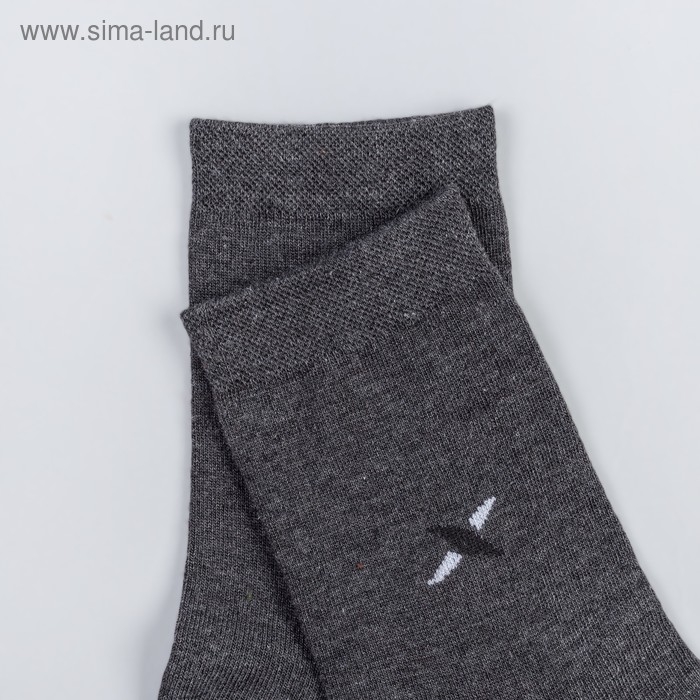 Носки мужские, цвет графит, размер 25