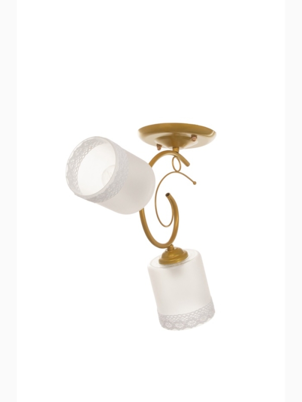 Люстра "Оливия" 2хЕ27 40т золото шампань 40х15х25 см BayerLux