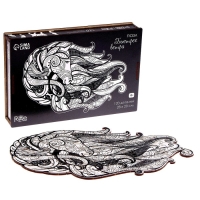 Пазл деревянный фигурный &laquo;Быстрее ветра&raquo;, чёрно-белый, 120 элементов