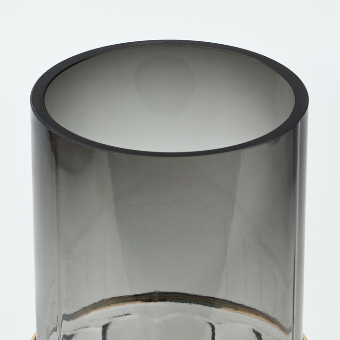 Ваза для цветов &laquo;Тренди&raquo; из черного стекла 24&times;11&times;11 см