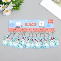 Брелок EVA "Снеговичок в шарфике" 4,5х6,5 см