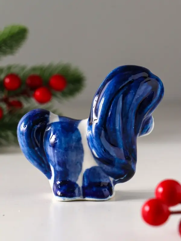 Сувенир "Конь Жаркий",9х5 см, гжель