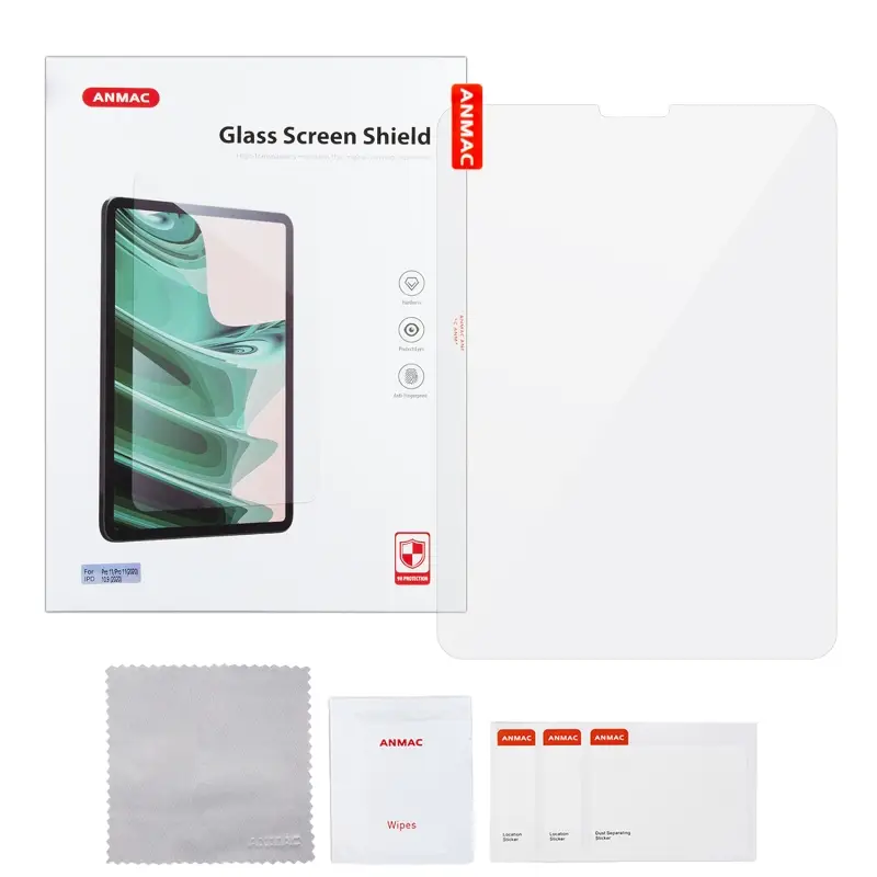 Защитное стекло IPD Pro 11(2018/2020/2021/2022)/Air 4 10.9 (2020)/Air 5 10.9 (2022) 0.3mm 2.5D ANMAC