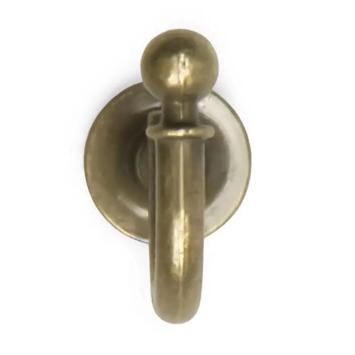 Крючок мебельный ТУНДРА TKO005, однорожковый, бронза, 200 шт