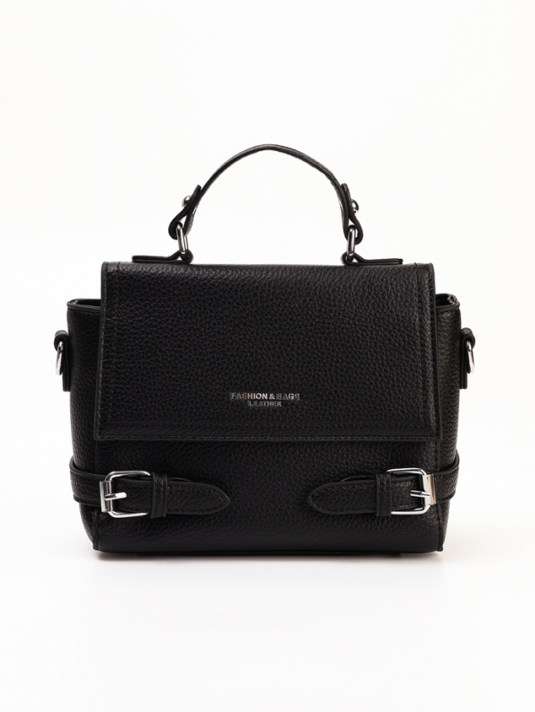 Сумка женская, 22*11*17, отд на молнии, длин ремень, черный