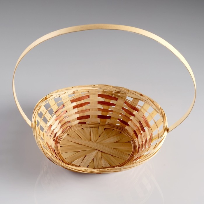 Корзина плетеная «Ладья», 24×17×8 см, бамбук Корзина плетеная «Ладья», 24×17×8 см, бамбук