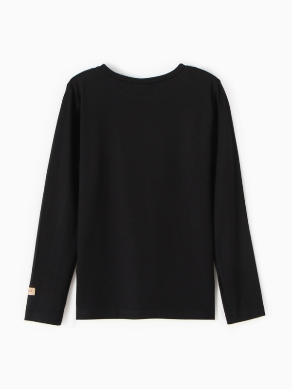 Лонгслив для девочки MINAKU, цвет чёрный, рост 134 см