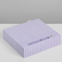 Коробка подарочная складная, упаковка, &laquo;Поздравляю&raquo;, 20 х 18 х 5 см, БЕЗ ЛЕНТЫ