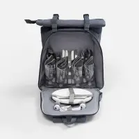 Набор для пикника Picnivo на 4 персоны, темно-серый меланж