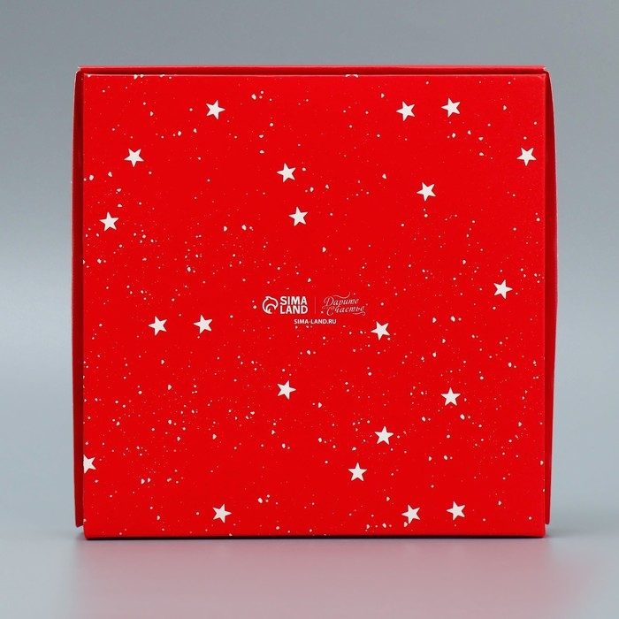 Коробка складная &laquo;С Новым годом&raquo;, 20 х 20 х 4 см