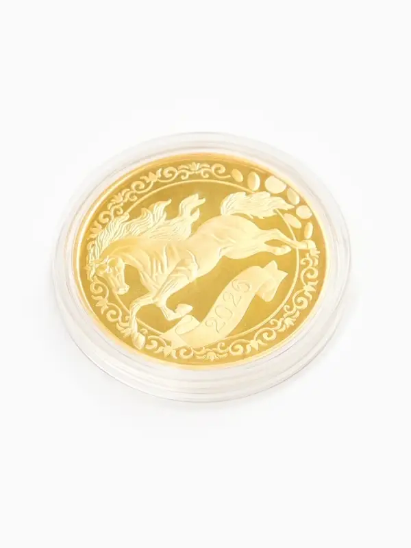 Монета новогодняя сувенирная &laquo;Талисман финансовой удачи&raquo;, диам. 4 см