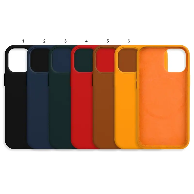 Чехол iPh 12 Mini Кожа (MagSafe) с лого