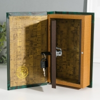 Сейф-книга дерево кожзам "Философия денег" 3D тиснение 21х13х5 см