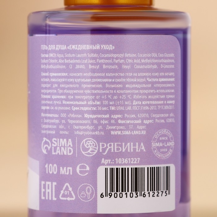 Подарочный набор косметики новогодний &laquo;Мечтай этой зимой&raquo;, гели для душа 2 х 100 мл и мочалка для тела, Новый Год