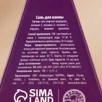 Соль для ванны URAL LAB &laquo;Счастья до небес!&raquo;, 100 г, аромат черничного пирога, Новый Год