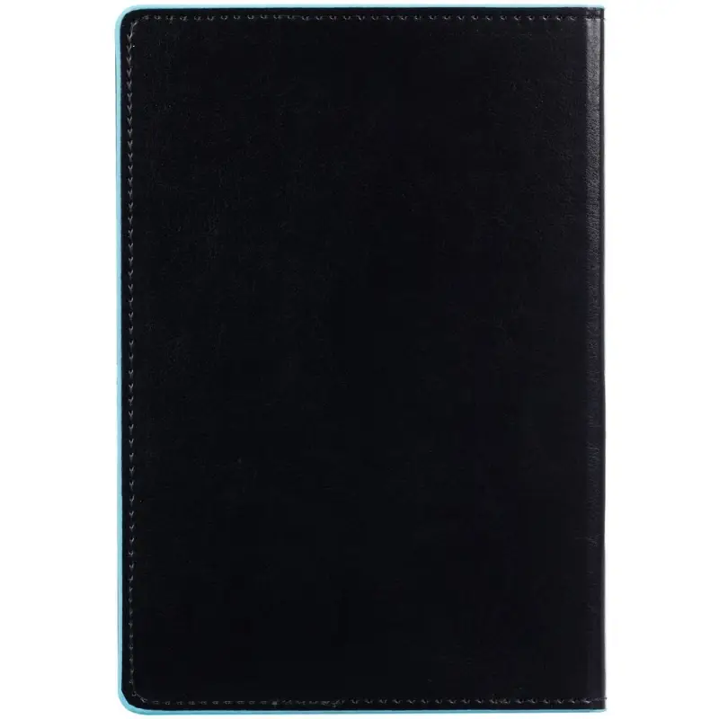 Ежедневник Alanis, недатированный, черный c голубым