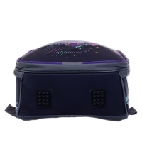 Рюкзак каркасный школьный 38 х 30 х 16 см, эргономичная спинка, Stavia "Совушка", серый